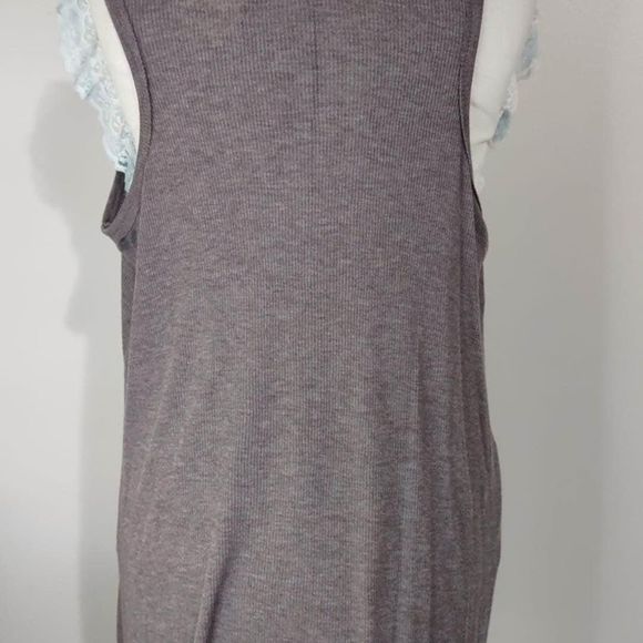NWT 1X ODDY  Gray Tunic Blouse 22” pit-pit 30” length fits like XL C3454 - Picture 2 of 6